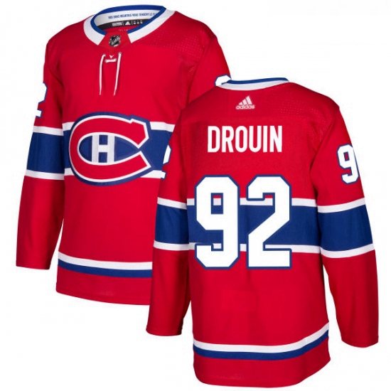 Youth Adidas Montreal Canadiens 92 Jonathan Drouin Authentic Red Home NHL Jersey