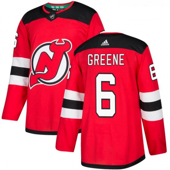 Youth Adidas New Jersey Devils 6 Andy Greene Authentic Red Home 