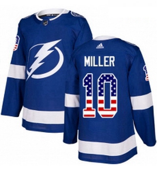 Youth Adidas Tampa Bay Lightning 10 JT Miller Authentic Blue USA