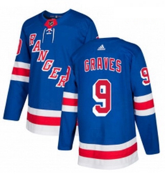 Youth Adidas New York Rangers 9 Adam Graves Premier Royal Blue H