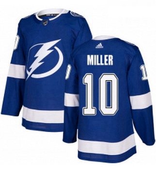Youth Adidas Tampa Bay Lightning 10 JT Miller Authentic Royal Bl