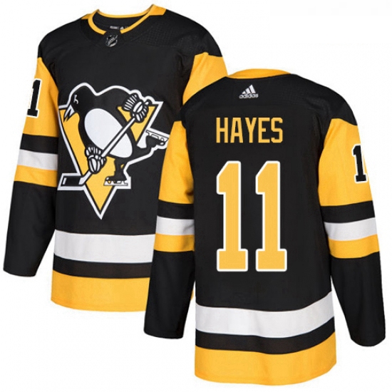 Youth Adidas Pittsburgh Penguins 11 Jimmy Hayes Authentic Black 
