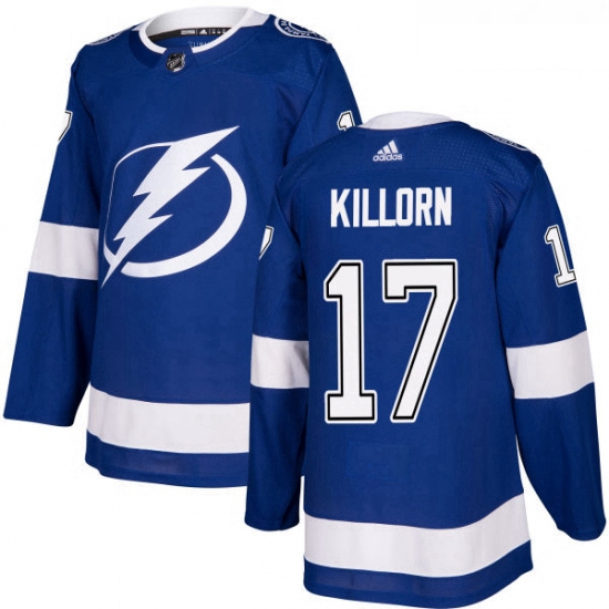 Youth Adidas Tampa Bay Lightning 17 Alex Killorn Authentic Royal Blue Home NHL Jersey