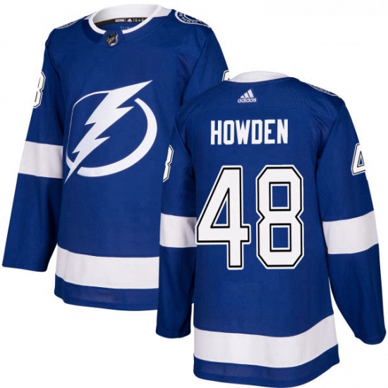 Youth Adidas Tampa Bay Lightning 48 Brett Howden Authentic Royal Blue Home NHL Jersey