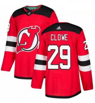 Youth Adidas New Jersey Devils 29 Ryane Clowe Authentic Red Home NHL Jersey