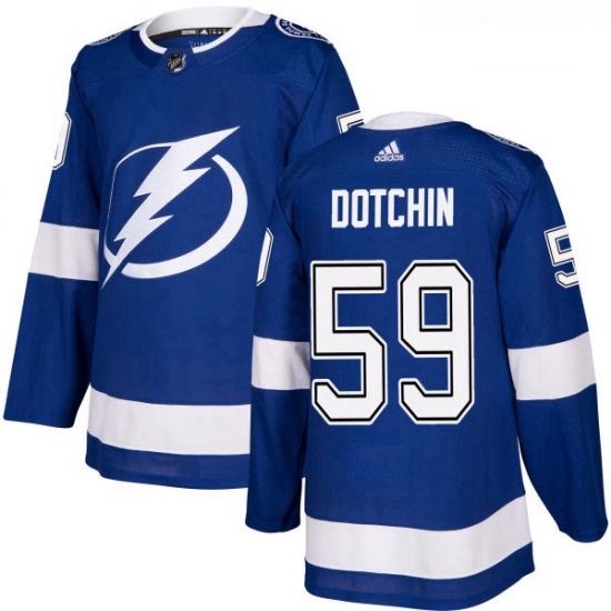 Youth Adidas Tampa Bay Lightning 59 Jake Dotchin Authentic Royal Blue Home NHL Jersey