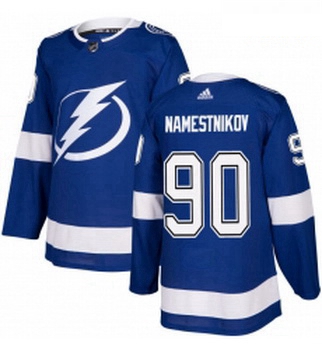 Youth Adidas Tampa Bay Lightning 90 Vladislav Namestnikov Authentic Royal Blue Home NHL Jersey