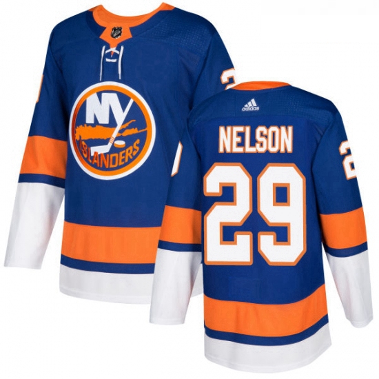 Youth Adidas New York Islanders 29 Brock Nelson Premier Royal Blue Home NHL Jersey