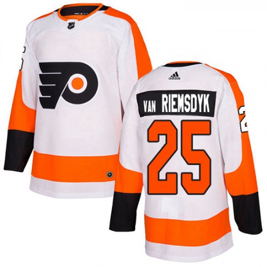 Youth Adidas Philadelphia Flyers 25 James Van Riemsdyk Authentic White Away NHL Jersey