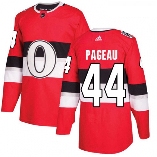 Youth Adidas Ottawa Senators 44 Jean Gabriel Pageau Authentic Red 2017 100 Classic NHL Jersey