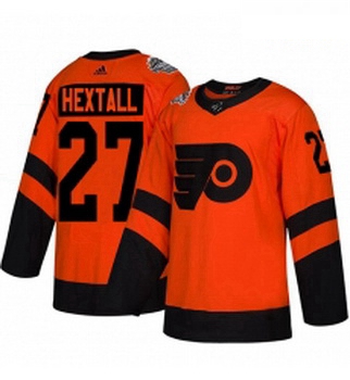 Youth Adidas Philadelphia Flyers 27 Ron Hextall Orange Authentic 2019 Stadium Series Stitched NHL Je