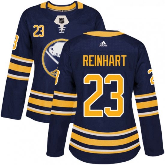 Womens Adidas Buffalo Sabres 23 Sam Reinhart Authentic Navy Blue Home NHL Jersey