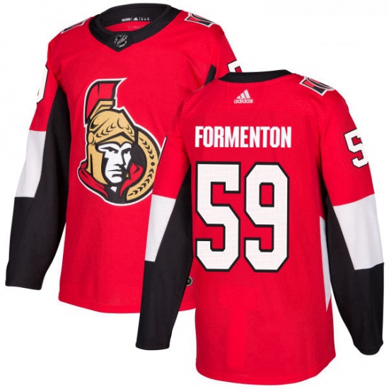 Youth Adidas Ottawa Senators 59 Alex Formenton Authentic Red Home NHL Jersey