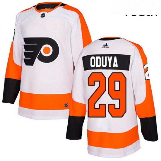 Youth Adidas Philadelphia Flyers 29 Johnny Oduya Authentic White Away NHL Jersey