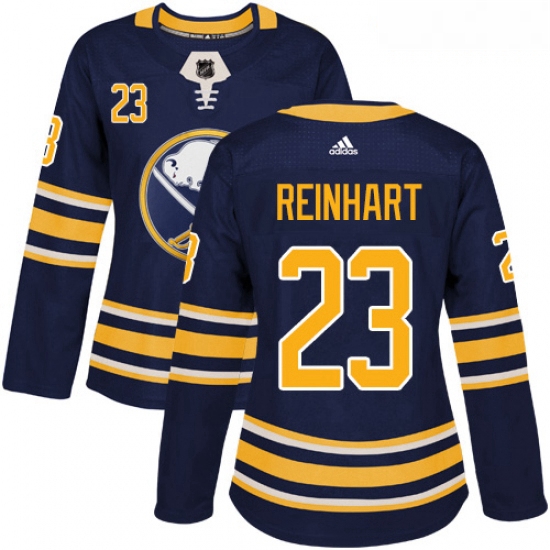 Womens Adidas Buffalo Sabres 23 Sam Reinhart Premier Navy Blue Home NHL Jersey