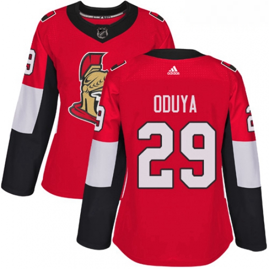 Womens Adidas Ottawa Senators 29 Johnny Oduya Premier Red Home NHL Jersey