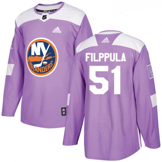 Youth Adidas New York Islanders 51 Valtteri Filppula Authentic Purple Fights Cancer Practice NHL Jer