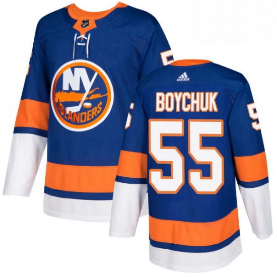 Youth Adidas New York Islanders 55 Johnny Boychuk Premier Royal Blue Home NHL Jersey