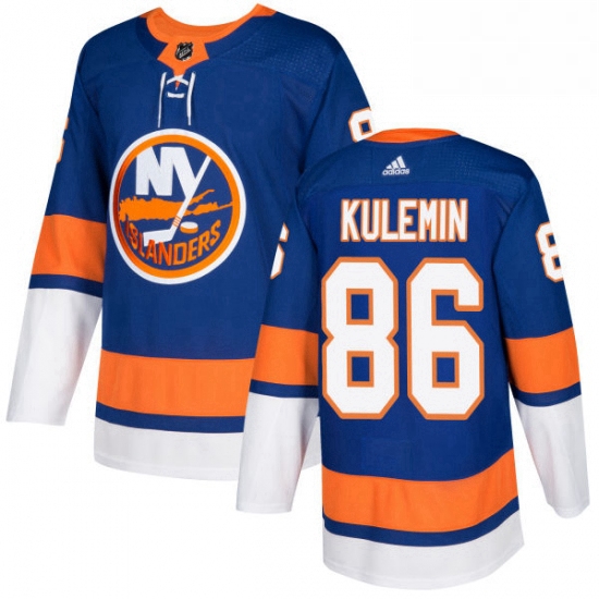 Youth Adidas New York Islanders 86 Nikolay Kulemin Authentic Royal Blue Home NHL Jersey