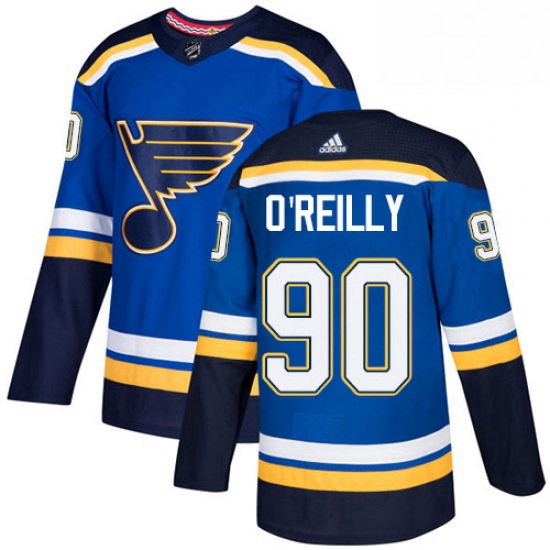 Youth Adidas St Louis Blues 90 Ryan OReilly Authentic Royal Blue Home NHL Jerse