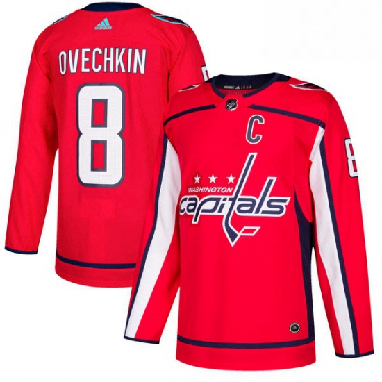 Youth Adidas Washington Capitals 8 Alex Ovechkin Premier Red Home NHL Jersey