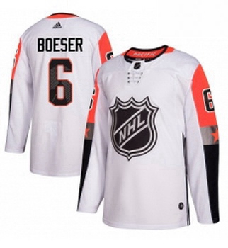 Youth Adidas Vancouver Canucks 6 Brock Boeser Authentic White 2018 All Star Pacific Division NHL Jer