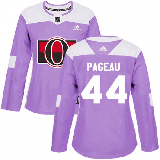 Womens Adidas Ottawa Senators 44 Jean Gabriel Pageau Authentic Purple Fights Cancer Practice NHL Jer