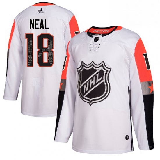 Youth Adidas Vegas Golden Knights 18 James Neal Authentic White 2018 All Star Pacific Division NHL J