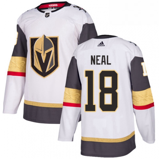 Youth Adidas Vegas Golden Knights 18 James Neal Authentic White Away NHL Jersey