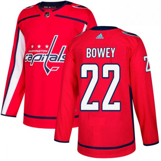 Youth Adidas Washington Capitals 22 Madison Bowey Premier Red Home NHL Jersey