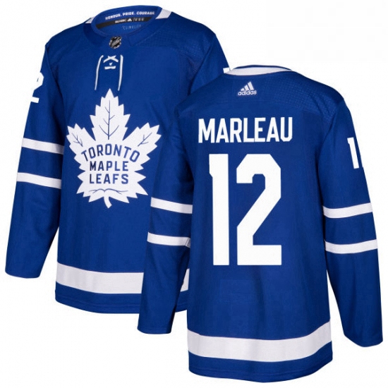 Youth Adidas Toronto Maple Leafs 12 Patrick Marleau Authentic Royal Blue Home NHL Jersey