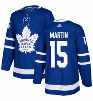 Youth Adidas Toronto Maple Leafs 15 Matt Martin Authentic Royal Blue Home NHL Jersey