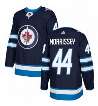 Youth Adidas Winnipeg Jets 44 Josh Morrissey Authentic Navy Blue Home NHL Jersey