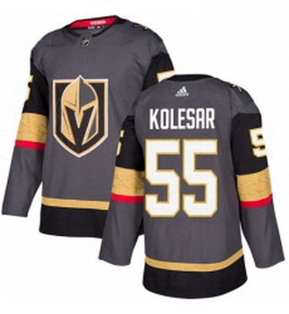 Youth Adidas Vegas Golden Knights 55 Keegan Kolesar Authentic Gray Home NHL Jersey