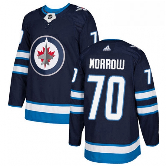 Youth Adidas Winnipeg Jets 70 Joe Morrow Premier Navy Blue Home NHL Jersey