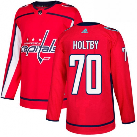 Youth Adidas Washington Capitals 70 Braden Holtby Premier Red Home NHL Jersey