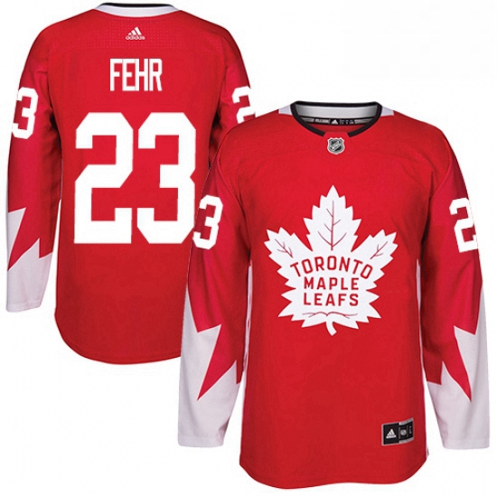 Youth Adidas Toronto Maple Leafs 23 Eric Fehr Authentic Red Alternate NHL Jersey