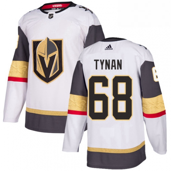 Youth Adidas Vegas Golden Knights 68 TJ Tynan Authentic White Away NHL Jersey