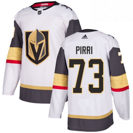 Youth Adidas Vegas Golden Knights 73 Brandon Pirri Authentic White Away NHL Jersey