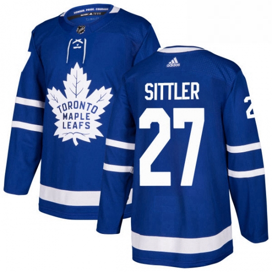 Youth Adidas Toronto Maple Leafs 27 Darryl Sittler Authentic Royal Blue Home NHL Jersey