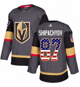 Youth Adidas Vegas Golden Knights 87 Vadim Shipachyov Authentic Gray USA Flag Fashion NHL Jersey