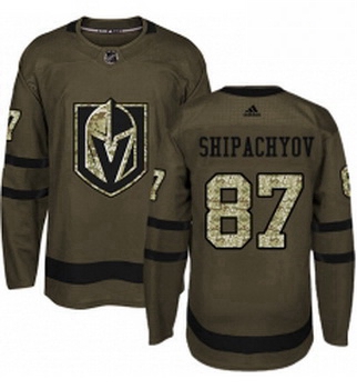 Youth Adidas Vegas Golden Knights 87 Vadim Shipachyov Authentic Green Salute to Service NHL Jersey