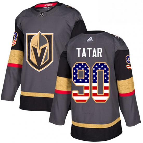 Youth Adidas Vegas Golden Knights 90 Tomas Tatar Authentic Gray 