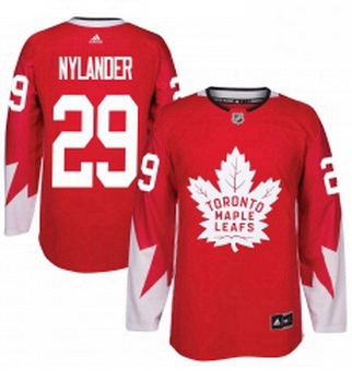 Youth Adidas Toronto Maple Leafs 29 William Nylander Authentic Red Alternate NHL Jersey