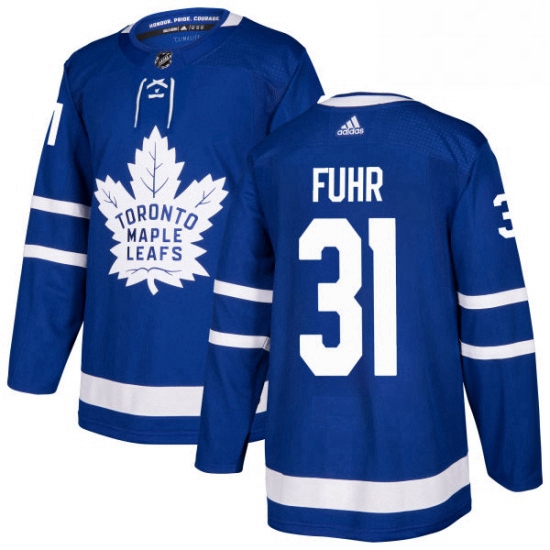 Youth Adidas Toronto Maple Leafs 31 Grant Fuhr Authentic Royal Blue Home NHL Jersey