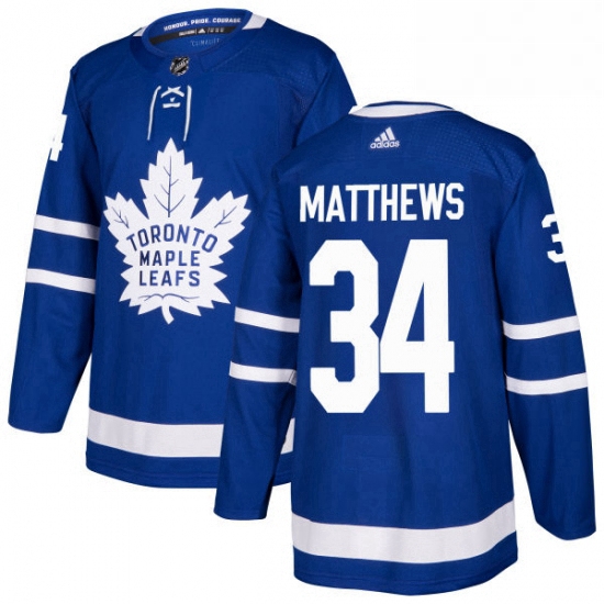 Youth Adidas Toronto Maple Leafs 34 Auston Matthews Authentic Royal Blue Home NHL Jersey