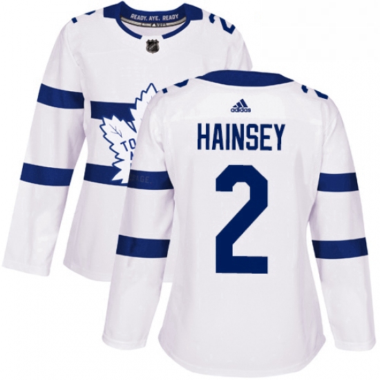 Womens Adidas Toronto Maple Leafs 2 Ron Hainsey Authentic White 