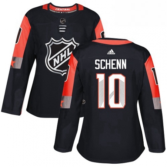 Womens Adidas St Louis Blues 10 Brayden Schenn Authentic Black 2018 All Star Central Division NHL Je