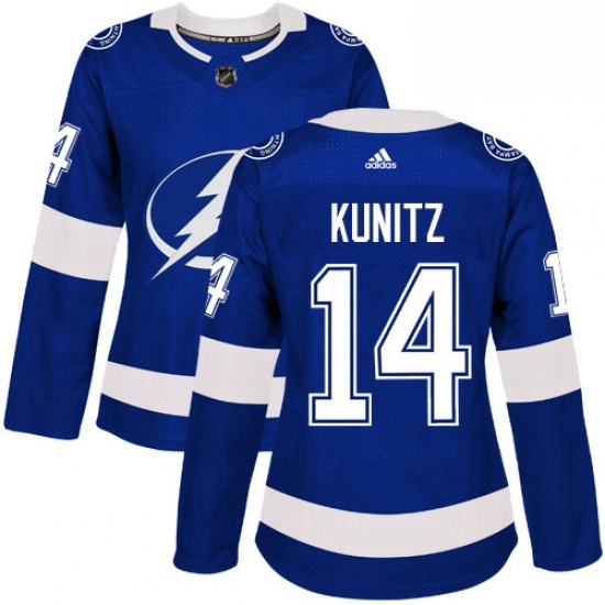 Womens Adidas Tampa Bay Lightning 14 Chris Kunitz Authentic Roya