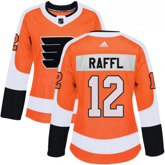 Womens Adidas Philadelphia Flyers 12 Michael Raffl Authentic Orange Home NHL Jersey